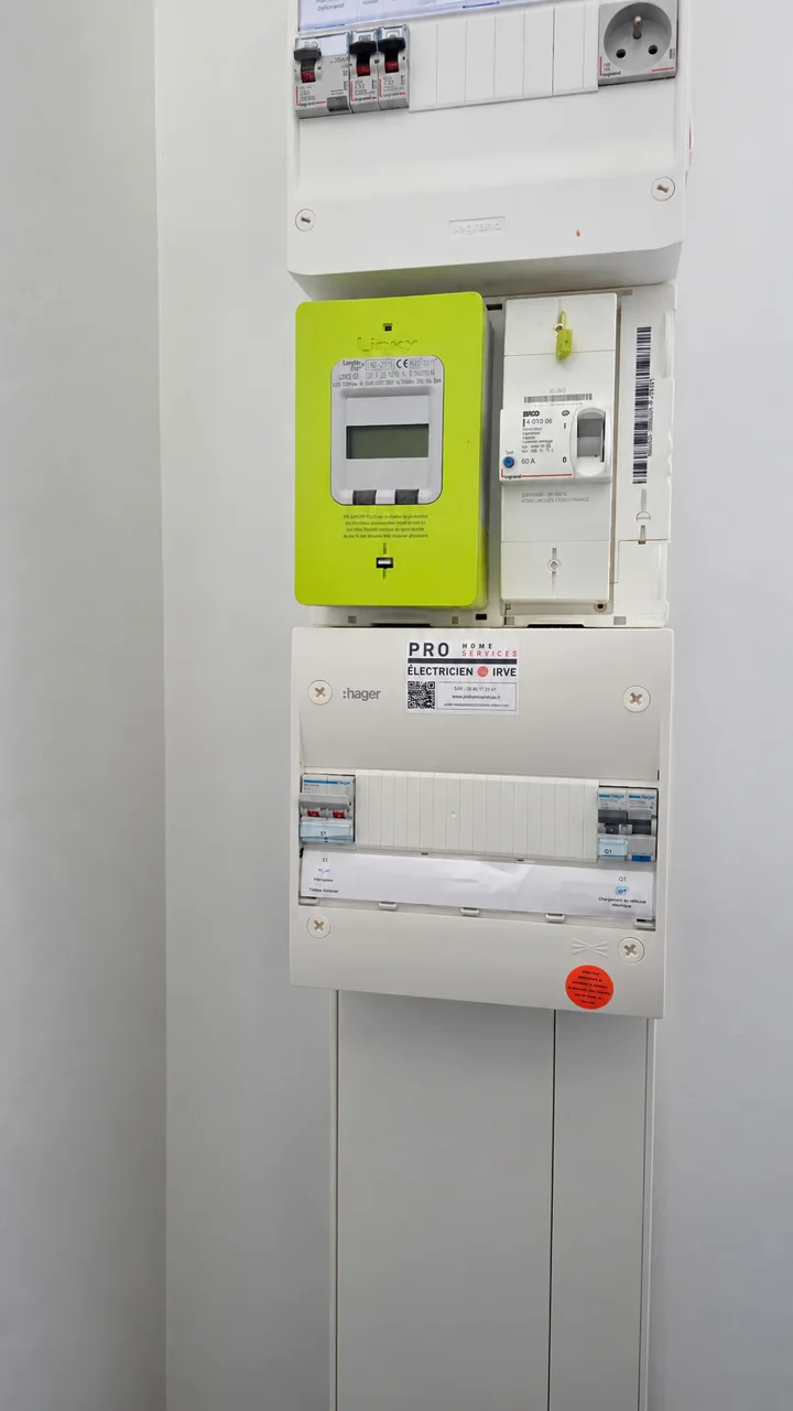 Compteur Linky et tableau IRVE dédié à Dunkerque