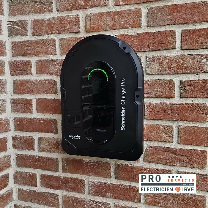 Borne Schneider Charge Pro installée à Marck