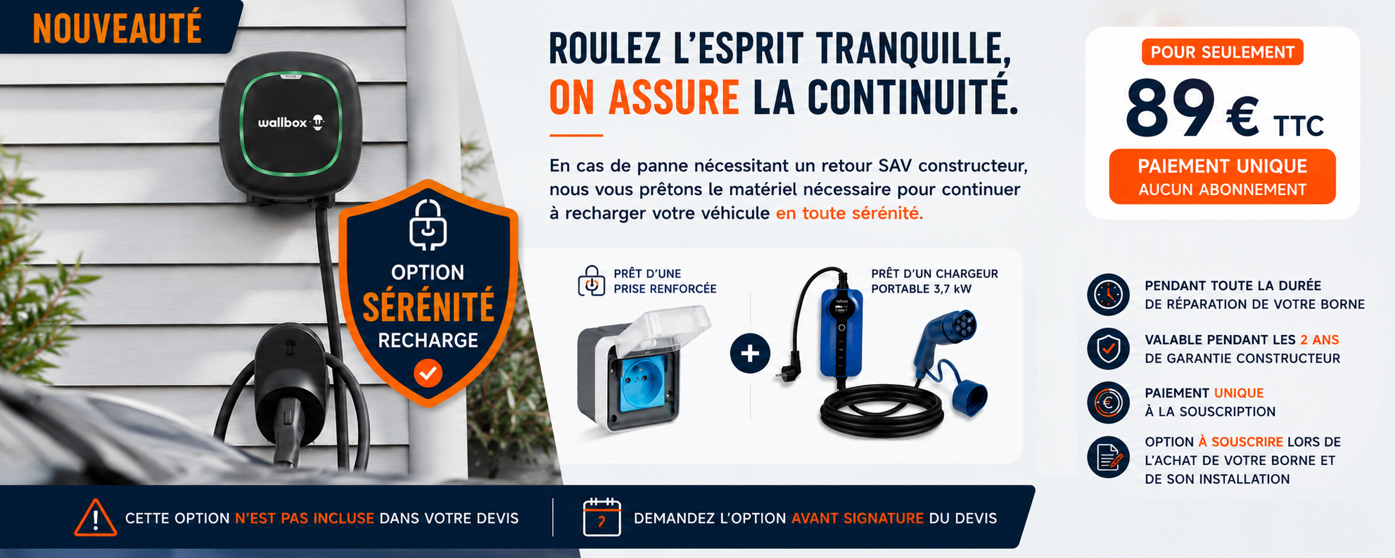 Dépannage borne de recharge pour véhicule électrique