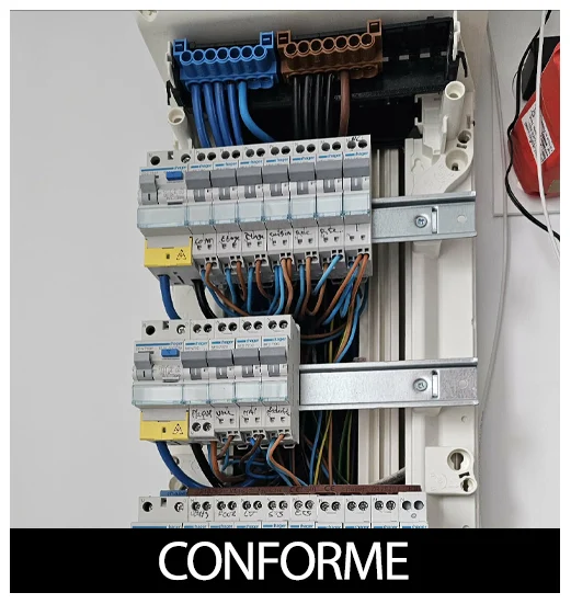 Tableau électrique après remplacement